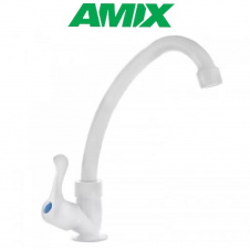 Смеситель для умывальника AMIX Mono-007 White (без подвода), Белый