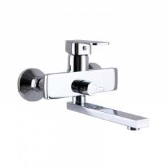 Смеситель для ванны Globus Lux Milano GLM-0102N двухрычажный, хром Кропивницький