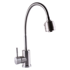 Смеситель для кухни Globus Lux Alpen гибкий излив, хром (SBT1-G203S) Рівне