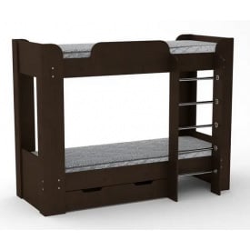 Двоярусне ліжко Твікс-2 Компаніт 190х70 см дсп венге