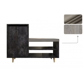 Тумба для взуття з сидінням FrostFeel-10 (шварцвальд і лілі 94, 1000х385х760 мм)