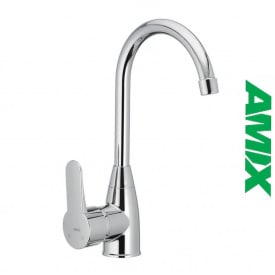 Змішувач для кухні из термопластика AMIX Mario-011 Chrome (без підведення), Хром