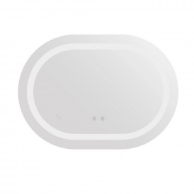 Зеркало для ванной комнаты Qtap Gemini 650х900 овальное с LED-подсветкой (QT2578R6590)