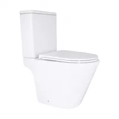 Унитаз напольный Qtap Dove 605×370 безободковый, белый (QT06228380BW) Кропивницький