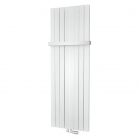 Дизайнерский вертикальный радиатор ISAN Melody Collom Double 1800x298 с LED-подсветкой, белый