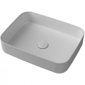 Умывальник накладной Isvea Infinity 500x360 прямоугольный, белый матовый (10NF650502L)