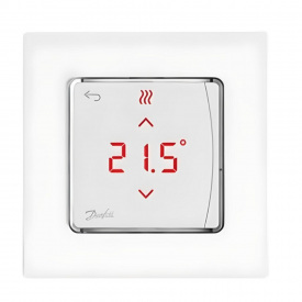 Терморегулятор для теплого пола Danfoss Icon Display 230В, белый