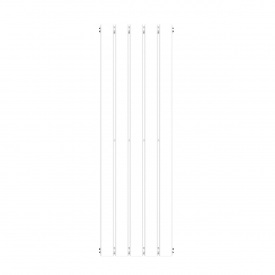 Дизайнерский вертикальный радиатор Navin Largo 1200x376 белый (02-144062-3712)