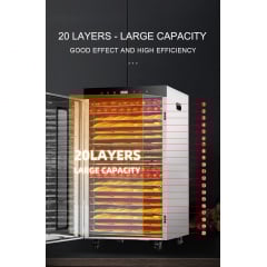 Дегидратор коммерческий Tekhniko DH-20H-BK нержавеющая сталь (20 лотков) Київ