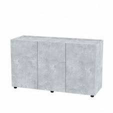 Комод Тумба 2 Компанит МГ 6 120х42х70 см Бетон