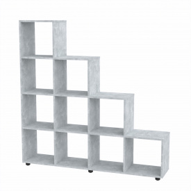 Стеллаж горка Компанит КШ 20 140,2х29,2х141,4 см Бетон