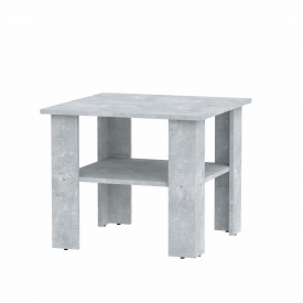 Стол журнальный Компанит Мадрид 60х60х50 см Бетон