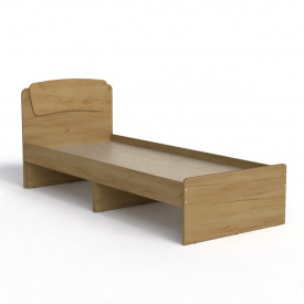 Кровать односпальная Классика 80 Компанит 204,2х85,2х86 см Дуб крафт золотой