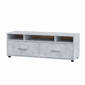 Тумба під телевізор Компанит Плазма 120,2х38х43 см Бетон