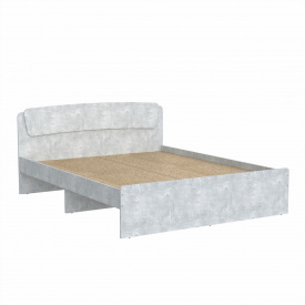 Ліжко двоспальне Класіка 140 Компанит 204,2х145,2х86 см Бетон