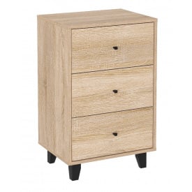 Маленький комод з ящиками Компанит Комод 33 52х40х82 см Дуб сонома