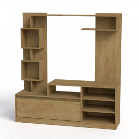 Стінка для вітальні Мілана Компанит 150х38,7х160 см Дуб крафт золотий