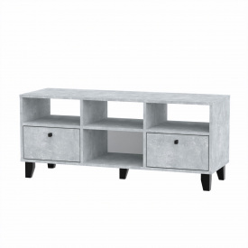 Тумба под телевизор Компанит Белиз 117х40х50 см Бетон