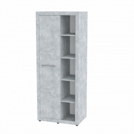 Шафа з полицями Компанит МГ 1 80х51,6х203 см Бетон