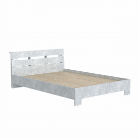 Двоспальне ліжко Компанит Стиль 160 213,3х164,4х76,6 см Бетон