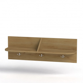 Вішалка настінна В3 Компанит 900х216х300 см Дуб крафт золотий