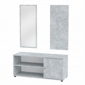 Прихожая Компанит Алена 110х38х150 см Бетон