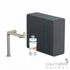 Фото - Смеситель для кухни + стартовый комплект Hansgrohe Aqittura M91 SodaSystem 76837800 нержавеющая сталь Смеситель для кухни + стартовый комплект Hansgrohe Aqittura M91 SodaSystem 76837800 нержавеющая сталь