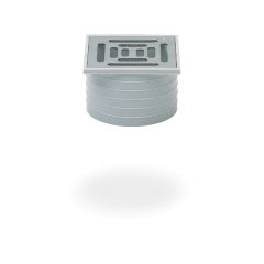 Балконна насадка SitaMini, з решіткою з нержавіючої сталі 100 x 100 мм. Висота 30-80мм. Самбір