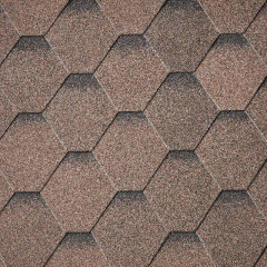 Бітумна черепиця Superglass Hex (27) Dual Brown ultra Дніпро