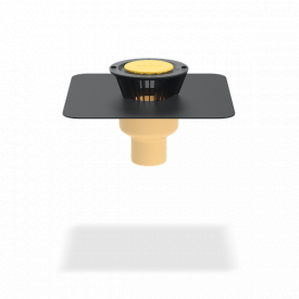 Покрівельна воронка з поліуретану SitaTrendy вертикальна, з бітумним фартухом (діаметр 110 мм)