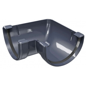 Кут ринви Regenau 90° 125 графіт