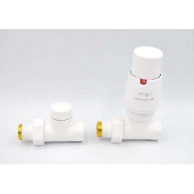 Комплект термостатичний Vario Term, ROYAL, прямий, матовий білий, ROGS0221CFP