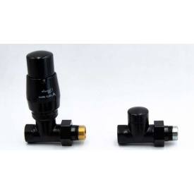 Комплект термостатичний Vario Term, ROYAL, прямий, матовий чорний, ROGS0224CFP