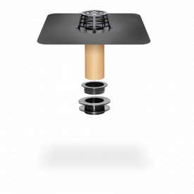 Ремонтна воронка з поліуретану SitaSani 95 з ПВХ фартуком, (діаметр 100-140 мм), висотою 550 мм