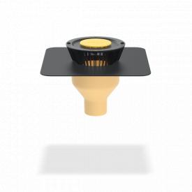 Покрівельна воронка з поліуретану SitaStandard вертикальна, з ПВХ-фартухом (діаметр 160 мм)