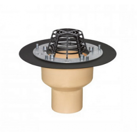 Покрівельна воронка з поліуретану SitaTrendy вертикальна, з притискним фланцем (діаметр 110 мм)