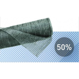 #Cітка полімерна для затінювання 50% (4*50м)