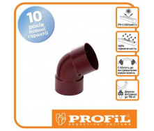 Колено двухрострубное Profil 75 красное