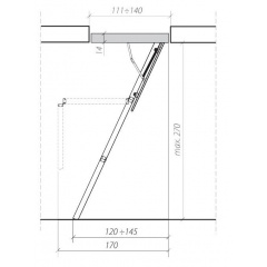 Лестница чердачная Факро (FAKRO) LWS-280 Smart 60х94 Изюм