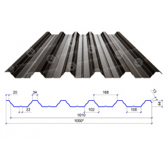 Сталекс Профнастил ПН-44 0,45 PEMA RAL 8019 Сырье Optima Steel Жмеринка