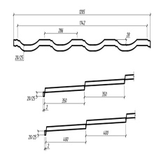 Металлочерепица Верона 0,45 RAL 3005m Арт.201099-3005 201099, Термастил, МИП, 30 м.кв. (при заказе менее 30 Київ