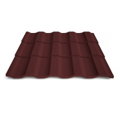 Металлочерепица Верона 0,45 RAL 3005m Арт.201077-3005 201077, Термастил, МИП, 30 м.кв. (при заказе менее 30 201077-3005, 1205 Оріхів