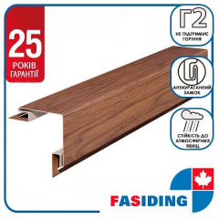 Планка FaSiding WoodHouse "внешний угол" "Дуб золотой" SVP-12, 3.05м Київ