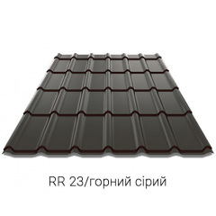 Металлочерепица Ruukki 20 Decorrey Grand (Руукки Декоррей) 0.45 мм RAFMATT (матт) Березнеговатое
