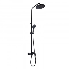 Душевая система Lidz Latwa 1030 с изливом, универсальная, на три потребителя k35 (LDLAT1030BLA45422) Мукачево