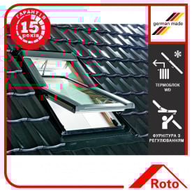 Мансардне вікно Designo WDT R69 P H N WD AL 07/14 E