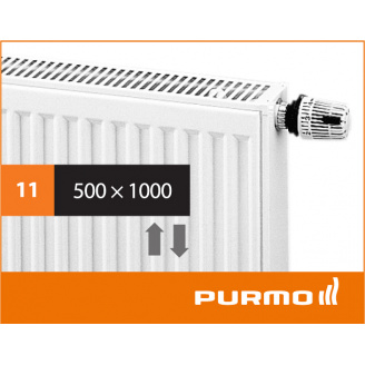 Стальной панельный радиатор PURMO Ventil Compact 11 500x 1000