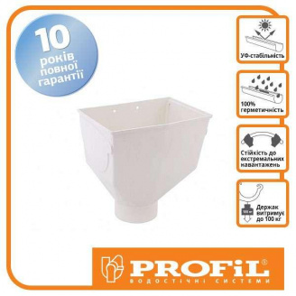 Горло желоба Profil 130 кирпичное