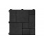 Декоративное покрытие Multy Home Mosaic, рифленое, 30х30см, серый, уп.6 шт. Володарск-Волынский