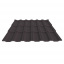 Металлочерепица ГРАДО 0,5 RAL 3005m Арт.201259-3005 201259-8019, RAL 8019m (Серо-коричневый) Орехов